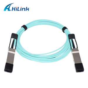 Hilink QSFP + <span class=keywords><strong>40g</strong></span> TO QSFP + <span class=keywords><strong>40g</strong></span> สายเคเบิลใยแก้วนำแสงที่ใช้งานได้หลาย OM3 7M - Product Image 4