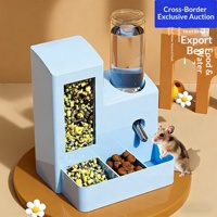 Mangeoire automatique pour hamster avec bac à nourriture et à eau intégré, matériau PP résistant à l'eau pour une utilisation en intérieur