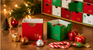 Custom 24 Drawers <b>Christmas</b> Countdown Gift Box Smooth Drawers Festive <b>Artwork</b> for Chocolate Holiday Gifts Advent Calendar Box - Product Image 2