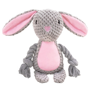Jouet pour chien en peluche douce et écologique de qualité supérieure, avec corde, design de dessin animé, pour usage intérieur - Product Image 4