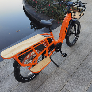Vélo électrique cargo à cadre en alliage d'aluminium avec moteur central à entraînement intermédiaire, entrepôt au Royaume-Uni, avec boîte de chargement isolée - Product Image 5