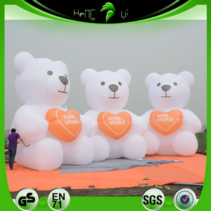 Modello Gonfiabile Gigante a Forma di Orso, Gonfiabili Pubblicitari per Esterni, Mascotte Orso Bianco in PVC per Promozione del Marchio e Decorazione Eventi - Product Image 2