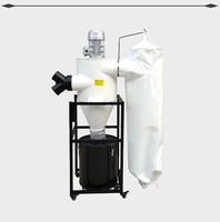 Aspirateur industriel cyclonique silencieux double pour le travail du bois