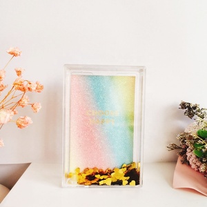 Cadres en plastique Instax transparents personnalisés de 2x3 pouces Conception simple avec trois types de boîtes à paillettes dorées <span class=keywords><strong>Cadre</strong></span> <span class=keywords><strong>photo</strong></span> - Product Image 5