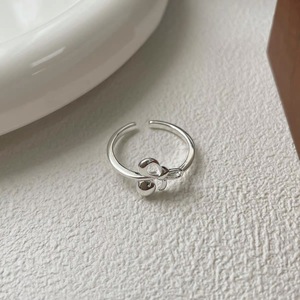 S925 Sterling Silver Bow <b>Ring</b> For Women <b>Thin</b> Open Design Everyday Wear Jewelry - Product Image 3