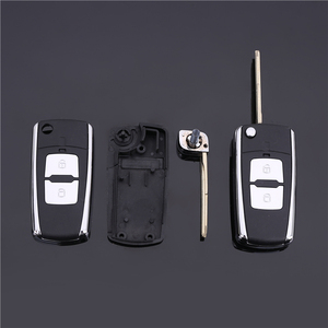 Coche espacios en blanco clave Fob caso de Shell botón <span class=keywords><strong>2</strong></span> plegable llave de coche Hyun-dai Flip programador clave - Product Image 3