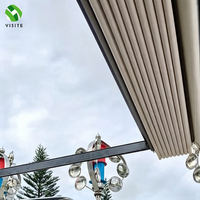 Pergola rétractable électrique en aluminium pour terrasse et jardin, idéale pour les projets extérieurs aux Philippines