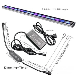 Lámpara <span class=keywords><strong>LED</strong></span> de espectro completo para <span class=keywords><strong>acuario</strong></span>, regulable con temporizador, IP65 a prueba de agua, <span class=keywords><strong>luz</strong></span> de cultivo para peceras, para corales, plantas y arrecifes. - Product Image 3