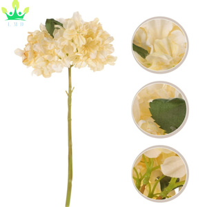 Hortensia de Coral Artificial para ramos de novia de boda flores realistas interior hogar Oficina MESA CENTRO DE MESA jarrón Decoración - Product Image 2