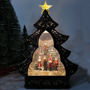 Bóng Đèn Led Hình Cây Thông Noel Bóng Tuyết Chất Lượng Cao Dàn Hợp Xướng Bóng Đèn Led Lấp Lánh Dưới Nước Làm Theo Yêu Cầu Quả Cầu Tuyết Với Ngôi Sao Sáng Trên Đỉnh - Product Image 2