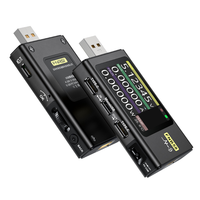 Comprobador USB, Voltímetro, Amperímetro TIPO-C, Detección de Carga Rápida, Disparador de Capacidad, Ondulación, Carcasa de Plástico CNC, Monofásico, Temperatura