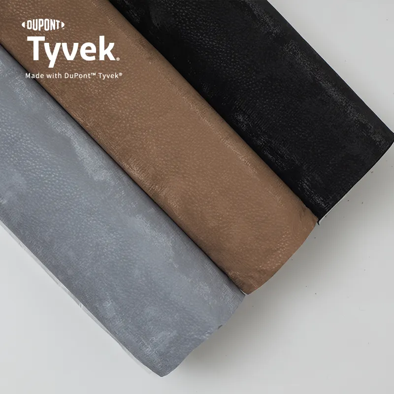 Fluffy Customized Color Environmental PU Coated Tyvek Fabric 1443R