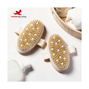 Brosse de bain exfoliante pour le dos, anti-cellulite, en bois, pour massage et peau sèche, vente en gros à bas prix pour achats mixtes, végane - Product Image 3