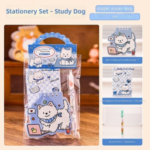 Adorable Set de Papelería con Diseño de Perro West Highland, Cuaderno y Bolígrafo de Gel para Niños, Regalos para Fiestas de Cumpleaños - Product Image 4