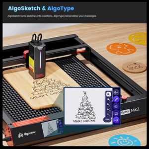 Algolaser <strong>Alpha</strong> MK2 40W Laser Engraving <strong>Machine</strong> for Small Business Distributor Dog Tag Phone Case Tumbler Metal Stone Engraver - Product Image 4