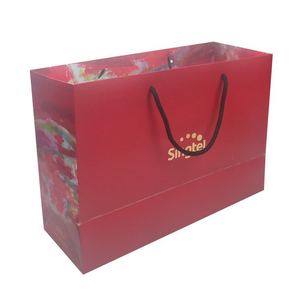 Meilleures sacs blancs de luxe, résistants aux déchirures, écologiques, imperméables, avec impression couleur de marque et poignée en ruban, pour supermarchés promotionnels - Product Image 4