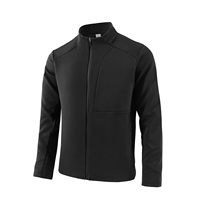 Herren Stehkragen Sport-Pullover Jacke Locker Sitzend Lang Anti-Schrumpf Gestrickt Frühling Neuerscheinung Anpassbarer Druck Einfarbig Baumwolle