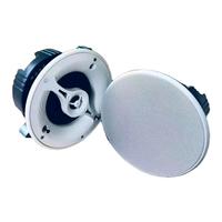 Haut-parleur coaxial de plafond à bride étroite en gros, système PA 70V 100V, haut-parleur de musique d'ambiance sans cadre pour hôtel et bureau