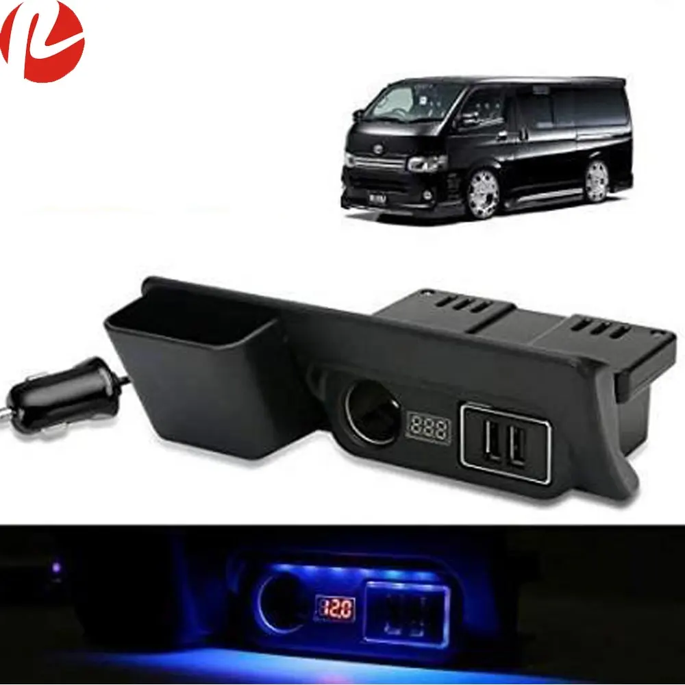 USB Cigarette Lighter Fast Car ladegerät RHD für Hiace van KDH200 pendler 2005-2018 auto teile