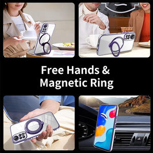ที่ยึดแบบห่วงหมุนได้360สำหรับ13C Redmi 12C 10C เคสแม่เหล็ก suntion ง่ายต่อการพกพาเคสโทรศัพท์แบบ2-in-1 - Product Image 6