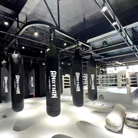 Sac de frappe mural en cuir pour entraînement de boxe, kickboxing et MMA, lourd et vide