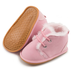 Winter <b>Baby</b> Snow Booties Warm Infant Boy <b>Girl</b> Toddler <b>Shoes</b> Rubber Sole Anti-slip Soft Newborn First Walkers Crib <b>Shoes</b> - Product Image 5