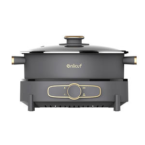 Olla eléctrica multifuncional de 5L para cocina, sartenes de ebullición para el hogar y nuevo diseño - Product Image 2