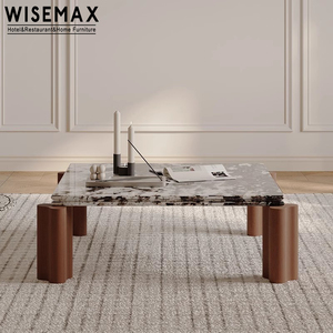 Meubles WISEMAX, table basse moderne et luxueuse en marbre naturel, table d'appoint, cuisine, hôtel, salon, meubles pour la maison - Product Image 3
