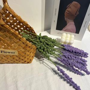 Vendita calda lavorata a maglia lavanda <span class=keywords><strong>fiori</strong></span> intrecciati a mano lavanda lavanda - Product Image 6