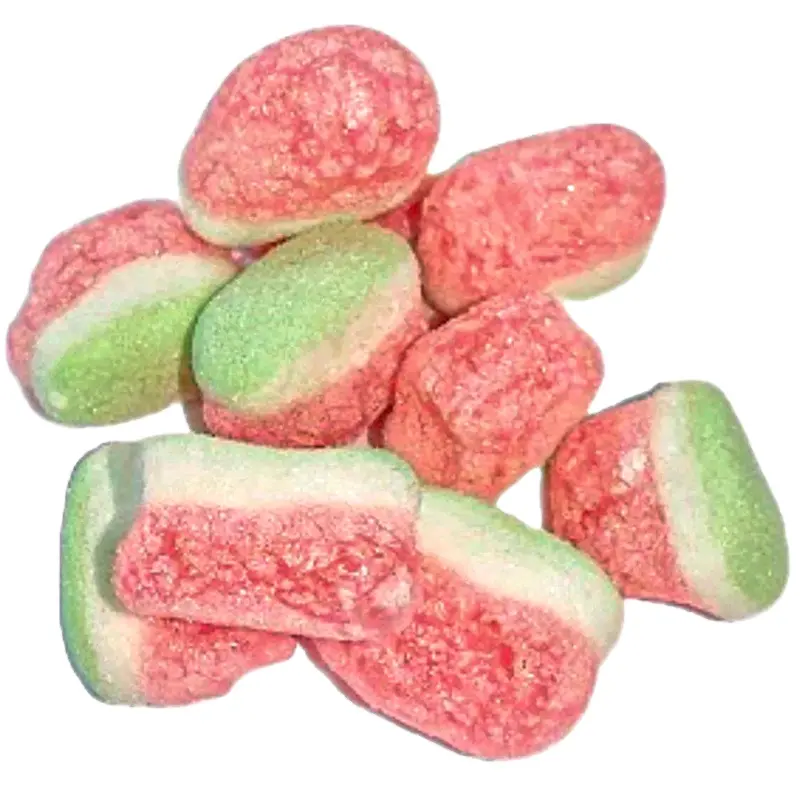 미니 크러쉬 도매 아이 달콤한 간식 구미 사탕 수박 모양 동결 말린 사탕
