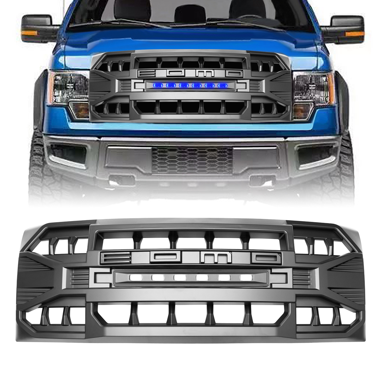 Со светодиодной решеткой для Ford F150 2009-2014 съемный ABS