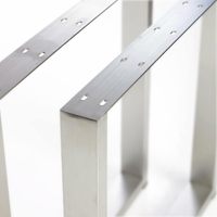 Pieds de table de salle à manger extérieurs en métal robuste de haute qualité pour hôpitaux et écoles