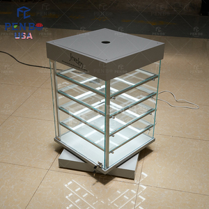 Vitrina de Exhibición de Joyería Giratoria Personalizada de Fábrica, Vitrina de Exhibición de Torre Verificada para Relojes - Product Image 1