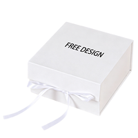 Caja Rígida Magnética Blanca Personalizada de Alta Gama, Forro de Esponja, Cinta Decorativa, Embalaje de Regalo Ecológico y Duradero, Personalización de Logotipo