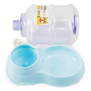 핑크 3.8L 애완견 고양이 사료 물통 세트 고양이 강아지 물통 및 사료통 - Product Image 4