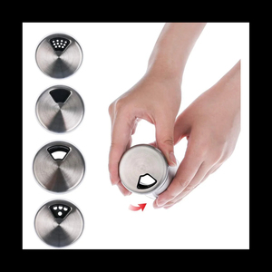 Pot à épices en acier inoxydable, distributeur de sel et de poivre, organisateur de condiments multi-trous, boîte à épices, gadget - Product Image 4
