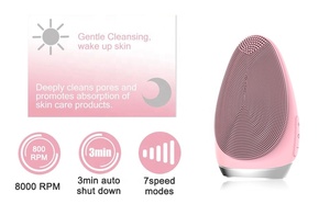 <strong>Sonic</strong> Rechargeable Hot Electric Facial Cleansing Face Massage Brush Beauty <strong>Tools</strong> - Product Image 2