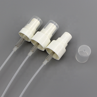 Pulvérisateur à fine brume 18mm 20mm 24mm 28mm Pompe de pulvérisation en plastique avec capuchon anti-poussière transparent et tube d'immersion pour emballage de flacons de parfum et cosmétiques