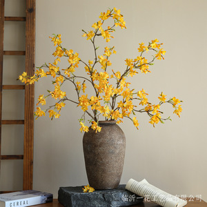 Flores Artificiales de Forsythia de Yihua Floral Art, Flores de Seda Amarillas, Decoración del Hogar, Estilo Wabi Sabi, Decoraciones de Invierno - Product Image 3