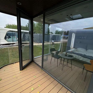 Maison mobile intelligente de luxe nouvelle capsule spatiale maison conteneur préfabriquée pour hôtel de plage maison séjour panneau sandwich centre commercial - Product Image 6