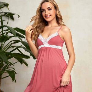 Camisón de Maternidad Elástico para Lactancia, Ropa de Maternidad, Vestido de Maternidad Sexy para Mujer - Product Image 4