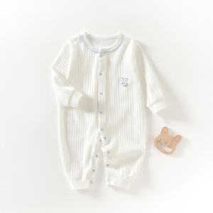 Combinaison d'été fine et mignonne pour bébés, unisexe, à manches longues, avec dos en maille respirante, pour nouveau-nés, motif dessin animé, en soie écologique - Product Image 5