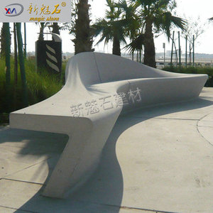 Nuevo Banco de Piedra Mágica GRC Art, 3 cm de Grosor, Estilo Moderno Minimalista, Banco de Patio para Exteriores, Tamaño Personalizado - Product Image 3