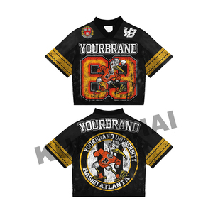 Tùy Chỉnh Nhà Sản Xuất Phòng Tập Thể Dục Thể Thao Mens <span class=keywords><strong>Polyester</strong></span> Cắt Boxy Lưới Jersey Bóng Đá T Áo Sơ Mi Cho Nam Giới - Product Image 2