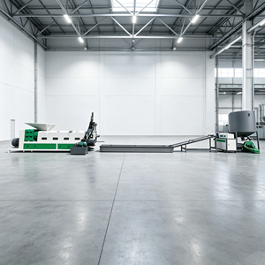 Nouveau Granulateur à Vis Simple RUIOU pour le Recyclage <span class=keywords><strong>de</strong></span> PET/LDPE/PVC/HDPE et la Fabrication <span class=keywords><strong>de</strong></span> Granulés 45kW - Product Image 1