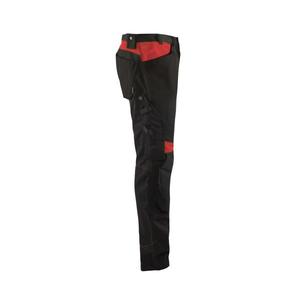 BLAKLADER - 155618609956D120 Pantalones sin bolsillos para uñas Negro/Rojo-EAN 7330509765760 PANTALONES DE TRABAJO DE CARGA - Product Image 4