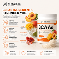 Poudre de pré-entraînement MetaRise BCAA Acides Aminés Certifiée HALAL/KOSHER, Supplément Personnalisable avec Logo pour la Récupération Musculaire et la Croissance Maigre