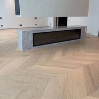Suelo de Madera de Roble Chevron Diseñado con Tecnología Avanzada, Parquet con Diseño Hungarian Point, Plancher En Bois Chevron Chene V