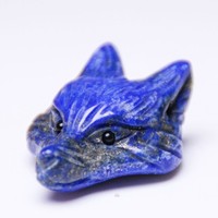 Artisanat en cristal DIY 23*33mm Prix usine Pierre précieuse naturelle sculptée à la main, dauphin en quartz rose, sculpture animale renard pour cadeaux