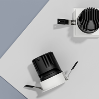 Spot LED encastré 3 CCT UGR<9 pour musée, plafonnier en plâtre, spot Zigbee 7W 12W 20W
